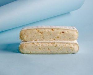 soft cheese cuts stacked
