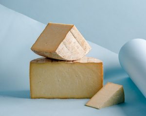 multiple different sized cheese cuts