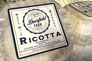 Ricotta cheese inside storage container