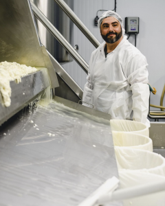 cheese factory worker