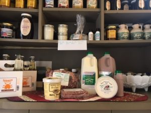 A variety of dairy products from Hastings farm